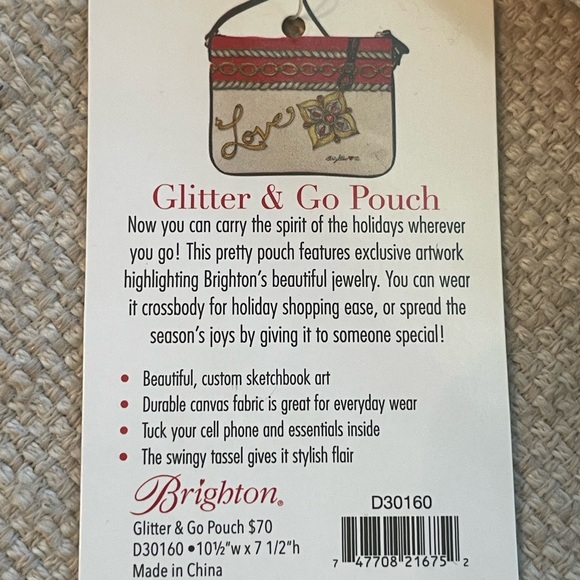 ❌SOLD❌ NWT Brighton Glitter & Go Pouch - Picture 7 of 10